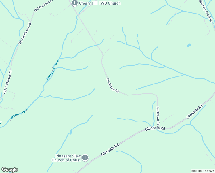 map of restaurants, bars, coffee shops, grocery stores, and more near 257 Ducktown Road in Limestone