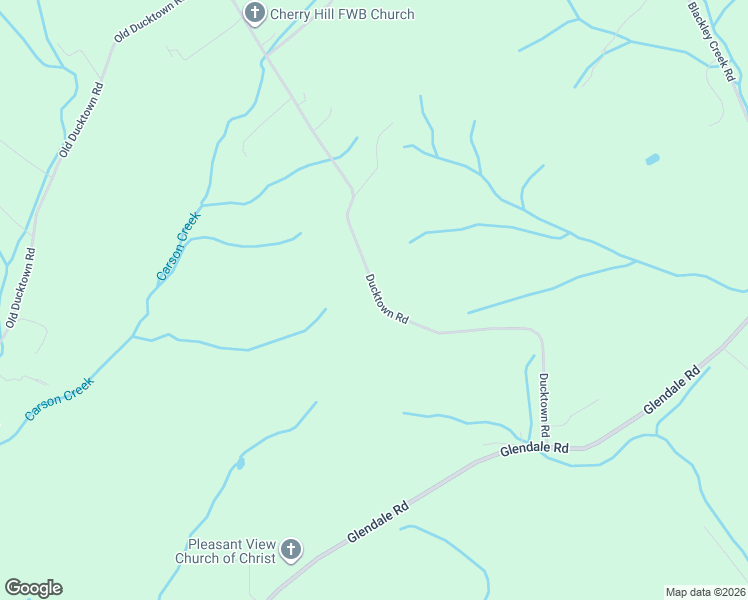 map of restaurants, bars, coffee shops, grocery stores, and more near 257 Ducktown Road in Limestone