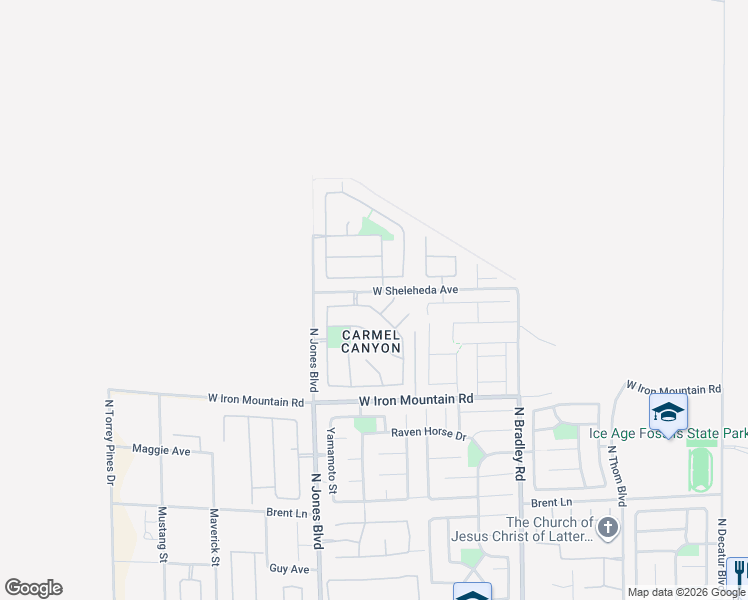 map of restaurants, bars, coffee shops, grocery stores, and more near 8944 Monte Oro Drive in Las Vegas