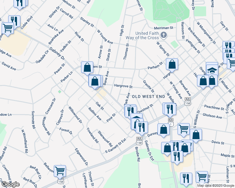map of restaurants, bars, coffee shops, grocery stores, and more near 1260 McCoin Avenue in Henderson