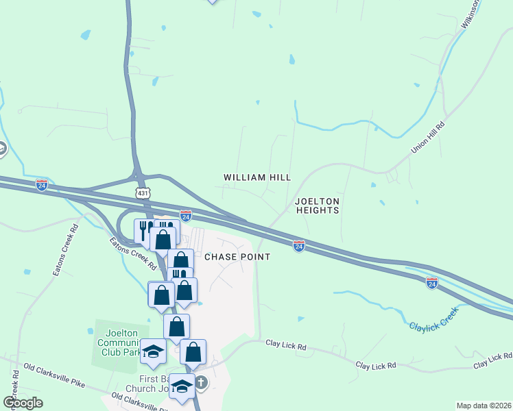 map of restaurants, bars, coffee shops, grocery stores, and more near 7604 Gerald Dr in Nashville