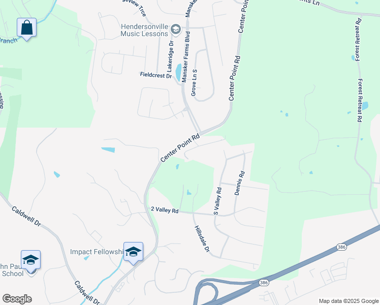 map of restaurants, bars, coffee shops, grocery stores, and more near 1240 Center Point Road in Hendersonville
