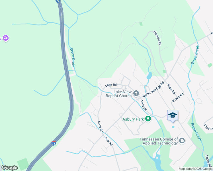 map of restaurants, bars, coffee shops, grocery stores, and more near 285 Loop Road in Caryville