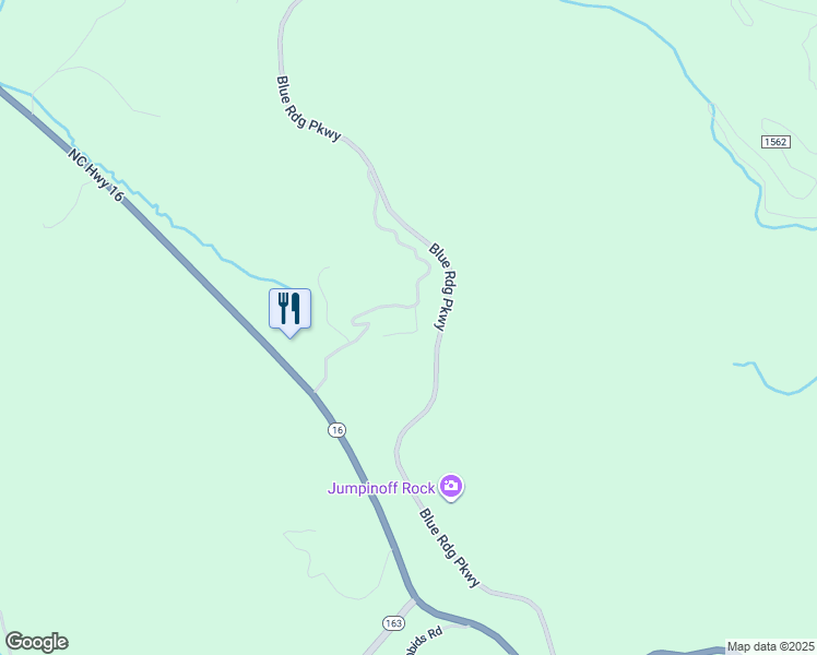 map of restaurants, bars, coffee shops, grocery stores, and more near 192 Foggy Ridge Drive in West Jefferson
