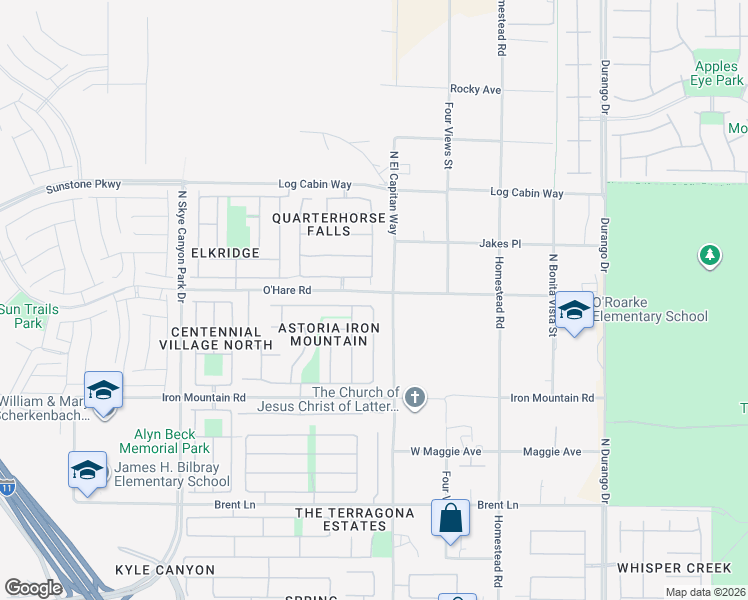 map of restaurants, bars, coffee shops, grocery stores, and more near 8804 Glenistar Gate Avenue in Las Vegas