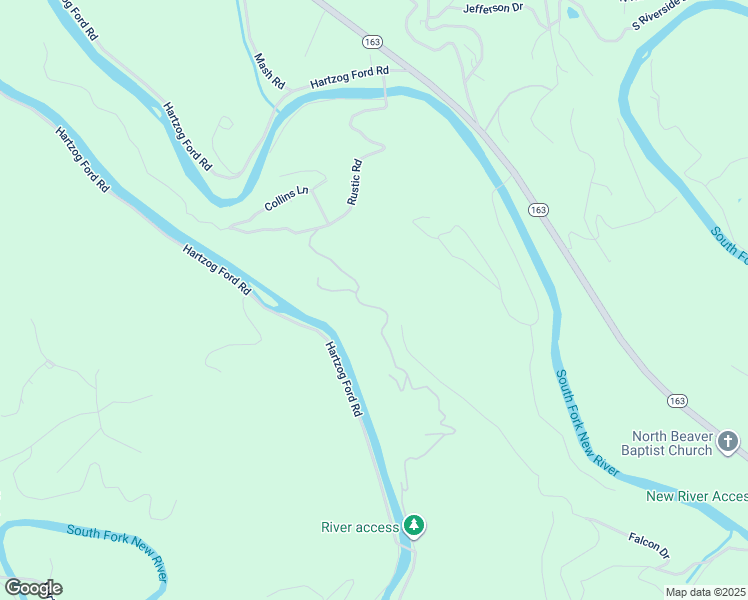 map of restaurants, bars, coffee shops, grocery stores, and more near 325 Crystal Ridge Lane in West Jefferson
