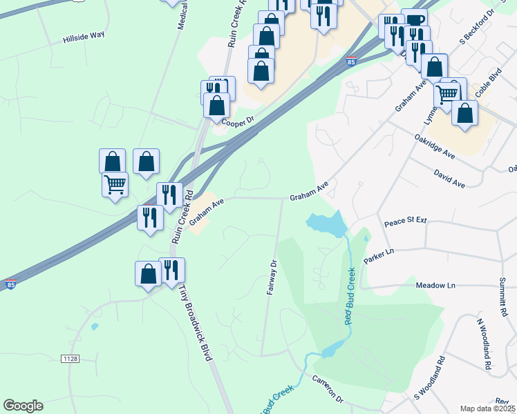 map of restaurants, bars, coffee shops, grocery stores, and more near 1859 Graham Avenue in Henderson