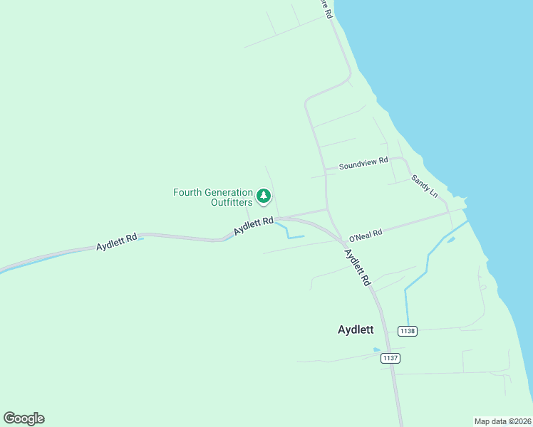 map of restaurants, bars, coffee shops, grocery stores, and more near 453 Aydlett Rd in Currituck