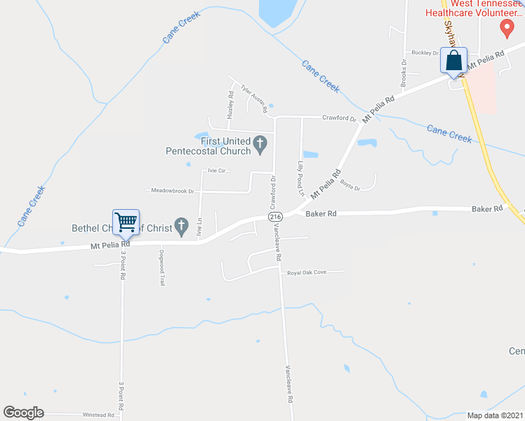 map of restaurants, bars, coffee shops, grocery stores, and more near 407 Mt Pelia Rd in Martin