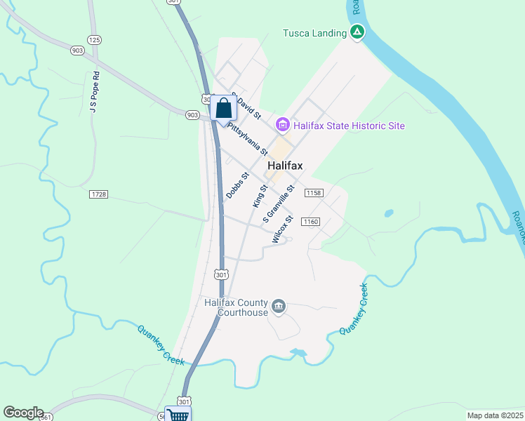 map of restaurants, bars, coffee shops, grocery stores, and more near 145 King Street in Halifax