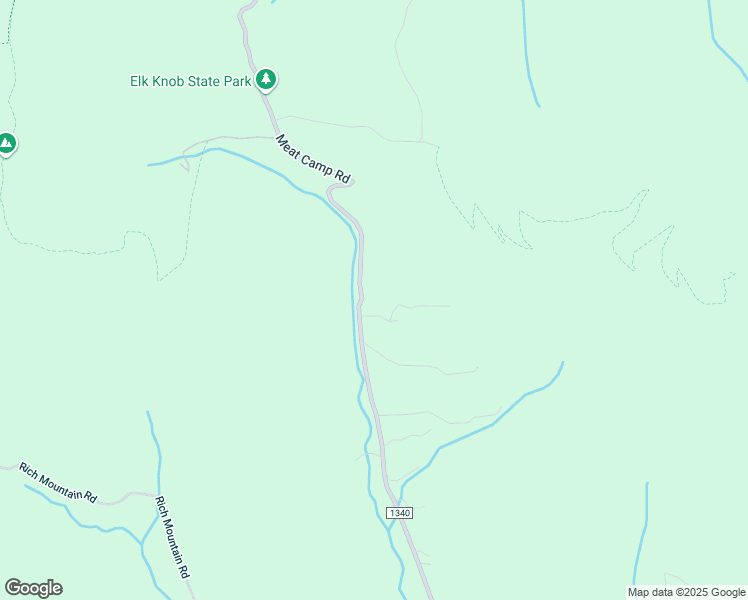 map of restaurants, bars, coffee shops, grocery stores, and more near 4938 Meat Camp Road in Todd