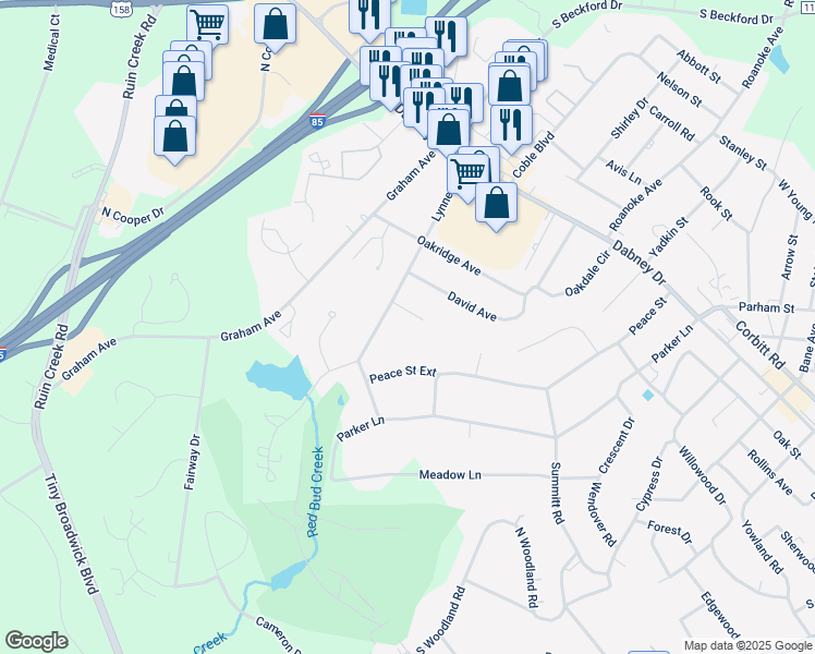 map of restaurants, bars, coffee shops, grocery stores, and more near 1267 Anne Street in Henderson