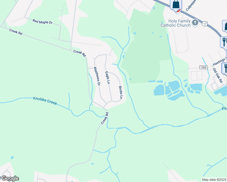 map of restaurants, bars, coffee shops, grocery stores, and more near 108 Eagle Lane in Elizabeth City