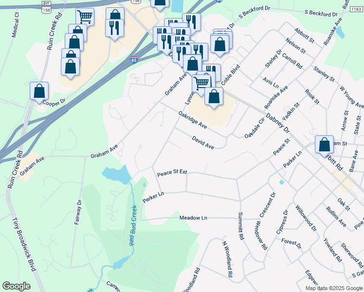 map of restaurants, bars, coffee shops, grocery stores, and more near 1267 Anne Street in Henderson