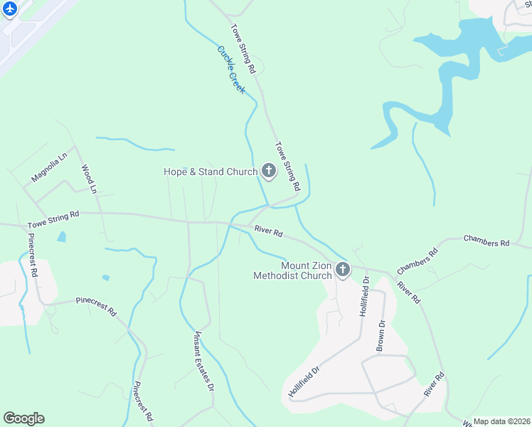 map of restaurants, bars, coffee shops, grocery stores, and more near 1037 Towe String Road in Jacksboro
