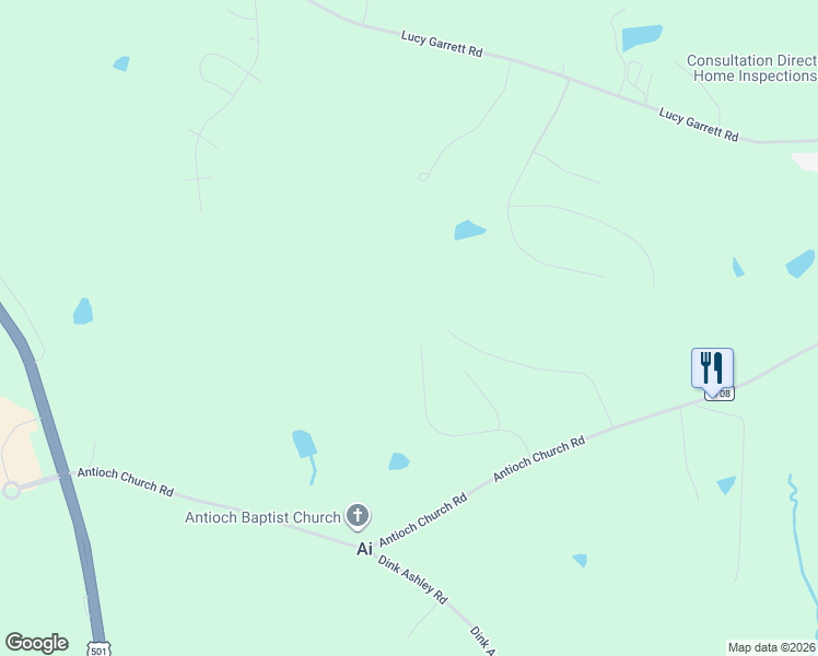 map of restaurants, bars, coffee shops, grocery stores, and more near 427 Fletcher Ridge Road in Timberlake