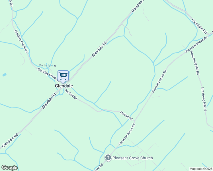 map of restaurants, bars, coffee shops, grocery stores, and more near 170 McCall Road in Limestone