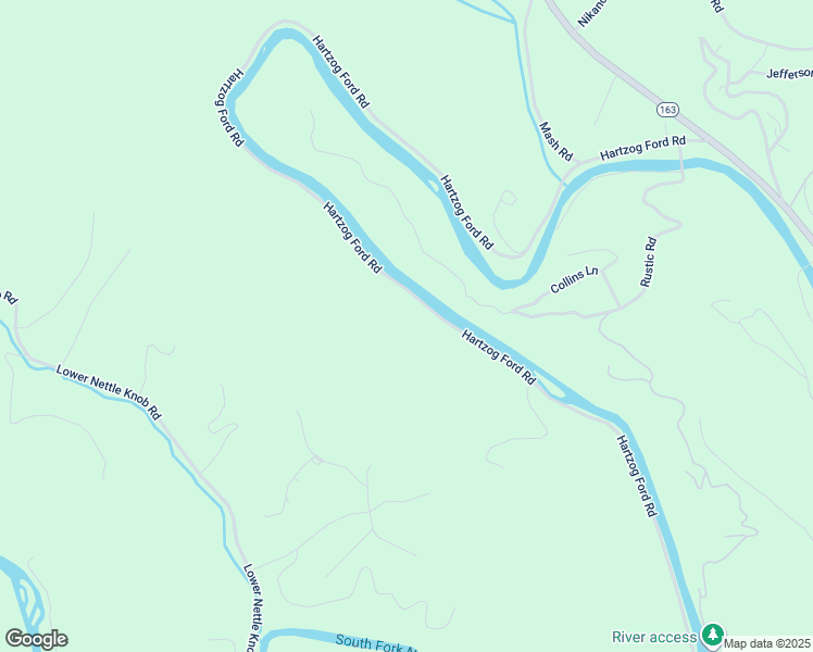 map of restaurants, bars, coffee shops, grocery stores, and more near 2242 Hartzog Ford Road in West Jefferson