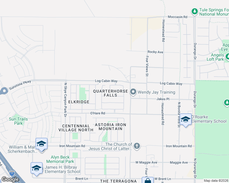 map of restaurants, bars, coffee shops, grocery stores, and more near 8833 Arabian Filly Avenue in Las Vegas