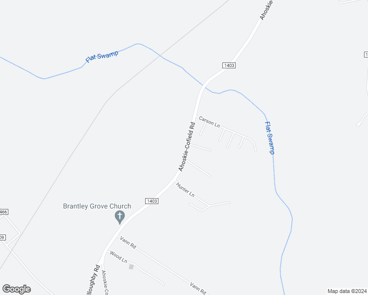 map of restaurants, bars, coffee shops, grocery stores, and more near 715 Ahoskie-Cofield Road in Ahoskie