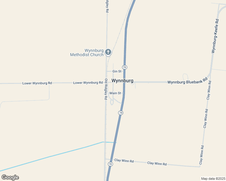 map of restaurants, bars, coffee shops, grocery stores, and more near in Wynnburg