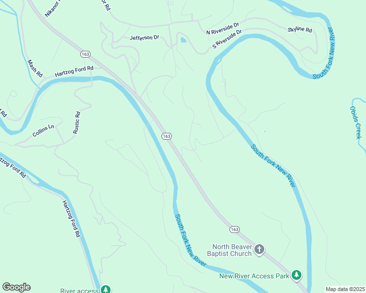 map of restaurants, bars, coffee shops, grocery stores, and more near River Road in West Jefferson