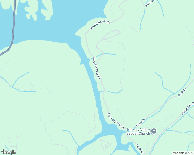 map of restaurants, bars, coffee shops, grocery stores, and more near 229 Swan Seymour Road in Maynardville