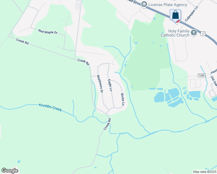 map of restaurants, bars, coffee shops, grocery stores, and more near 113 Eagle Lane in Elizabeth City