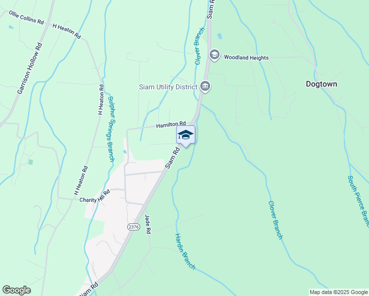 map of restaurants, bars, coffee shops, grocery stores, and more near 2543 Siam Road in Elizabethton