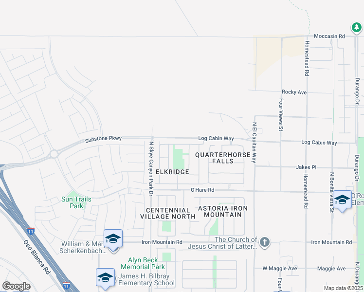 map of restaurants, bars, coffee shops, grocery stores, and more near 9053 Black Elk Avenue in Las Vegas