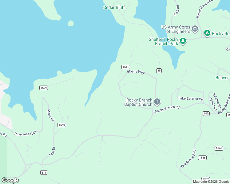 map of restaurants, bars, coffee shops, grocery stores, and more near 8433 Ridgecrest Lane in Little Flock