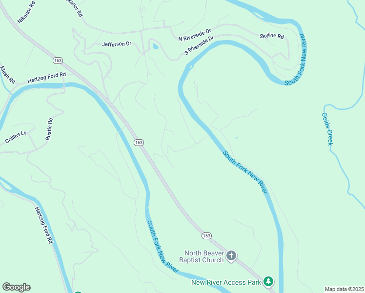map of restaurants, bars, coffee shops, grocery stores, and more near 165 Riversound Road in West Jefferson