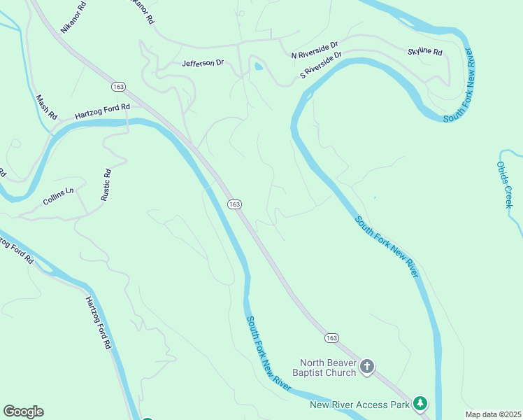 map of restaurants, bars, coffee shops, grocery stores, and more near 155 Autumn Run Road in West Jefferson