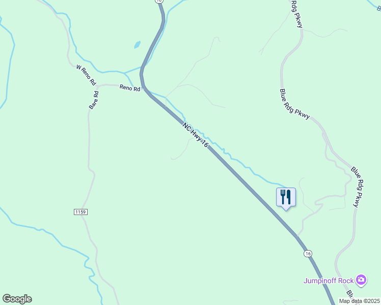map of restaurants, bars, coffee shops, grocery stores, and more near 8822 North Carolina 16 in West Jefferson