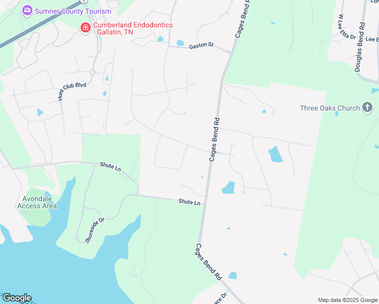 map of restaurants, bars, coffee shops, grocery stores, and more near 2278 Cages Bend Rd in Gallatin