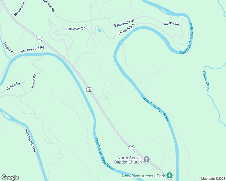map of restaurants, bars, coffee shops, grocery stores, and more near 165 Riversound Road in West Jefferson