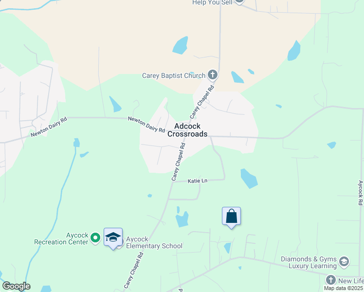 map of restaurants, bars, coffee shops, grocery stores, and more near 39 Carey Chapel Hill in Henderson