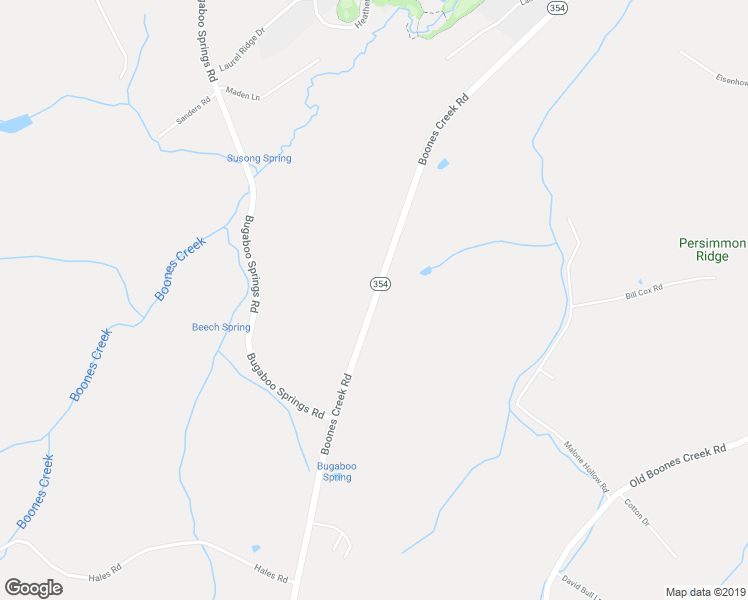 map of restaurants, bars, coffee shops, grocery stores, and more near 1400 Boones Creek Road in Jonesborough