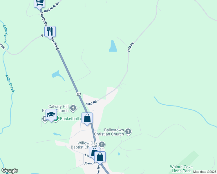 map of restaurants, bars, coffee shops, grocery stores, and more near 1137 Fulp Road in Walnut Cove