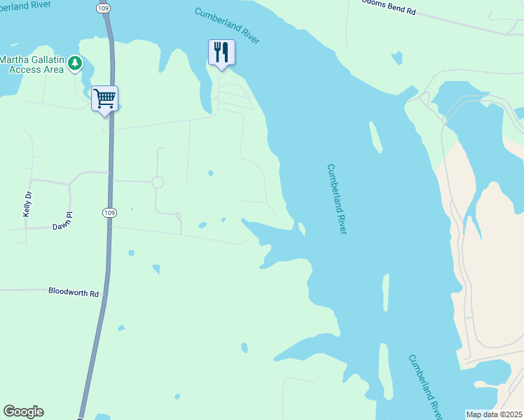 map of restaurants, bars, coffee shops, grocery stores, and more near 510 Drifting Circle West in Lebanon