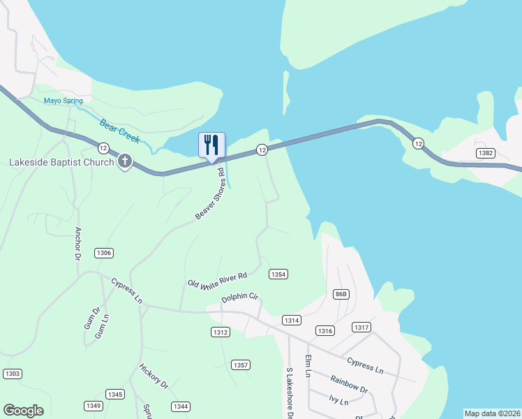 map of restaurants, bars, coffee shops, grocery stores, and more near 8237 Crows Roost Place in Rogers