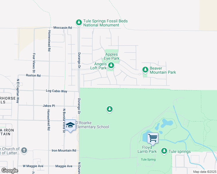 map of restaurants, bars, coffee shops, grocery stores, and more near 8221 Dancing Avenue in Las Vegas