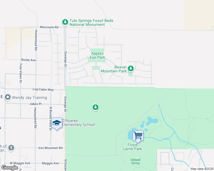 map of restaurants, bars, coffee shops, grocery stores, and more near 8205 Dancing Avenue in Las Vegas