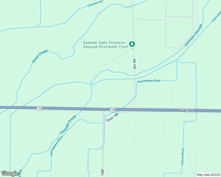 map of restaurants, bars, coffee shops, grocery stores, and more near 18056 Avenue 296 in Exeter