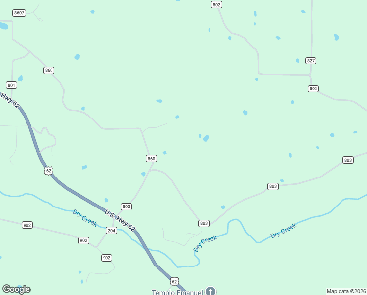 map of restaurants, bars, coffee shops, grocery stores, and more near 21 County Road 860 in Green Forest