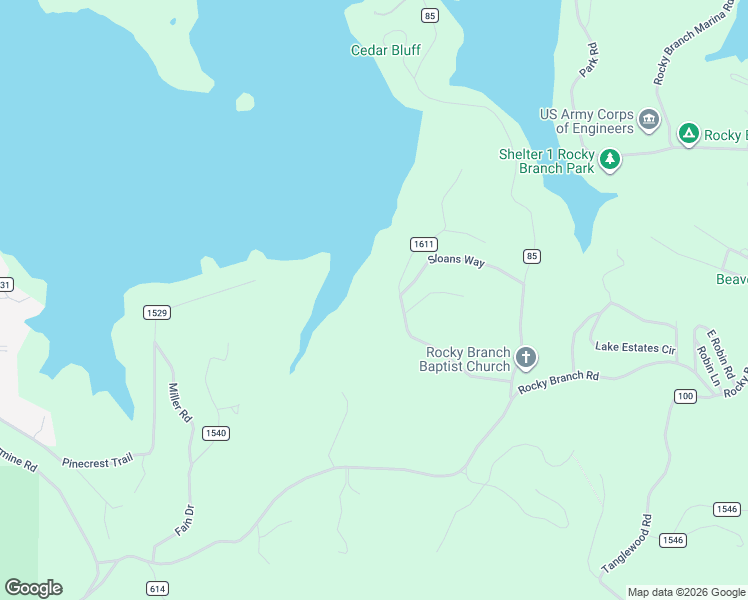 map of restaurants, bars, coffee shops, grocery stores, and more near 8433 Ridgecrest Lane in Little Flock