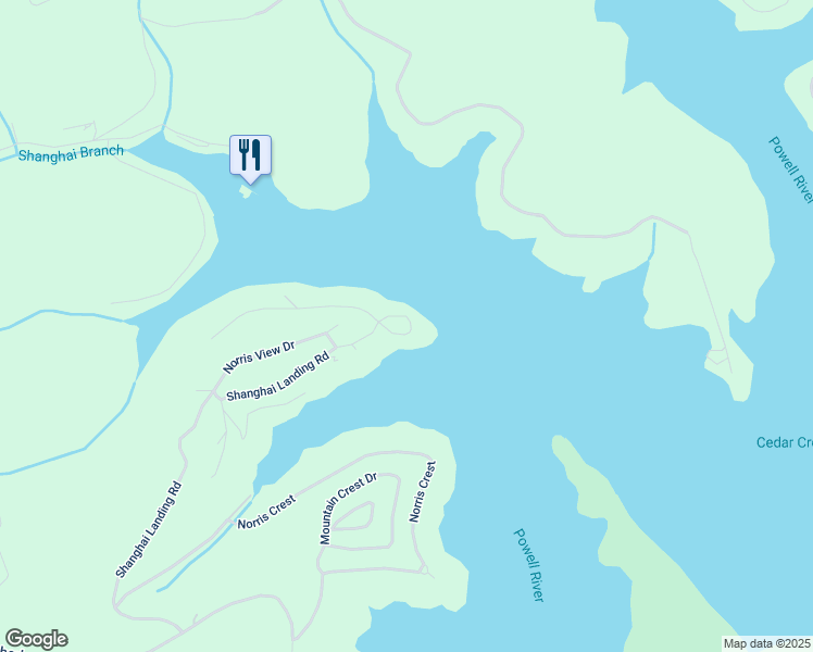 map of restaurants, bars, coffee shops, grocery stores, and more near 700 Shanghai Landing Lane in LaFollette