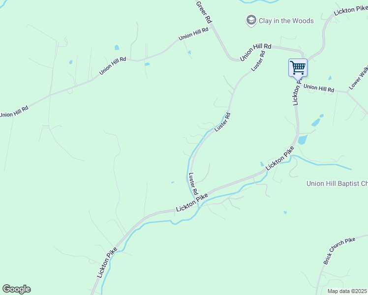 map of restaurants, bars, coffee shops, grocery stores, and more near 2253 Luster Road in Goodlettsville