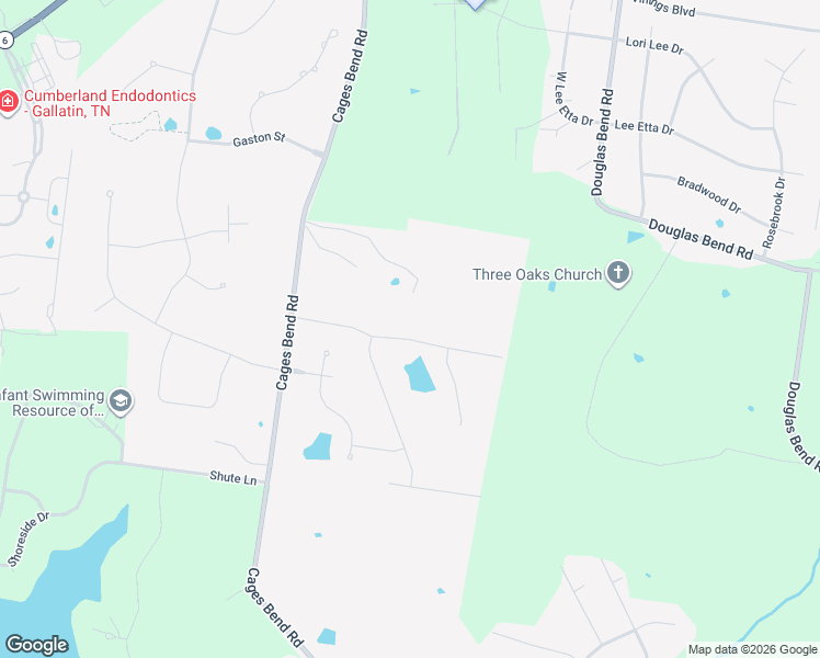 map of restaurants, bars, coffee shops, grocery stores, and more near 2221 Cages Bend Road in Gallatin