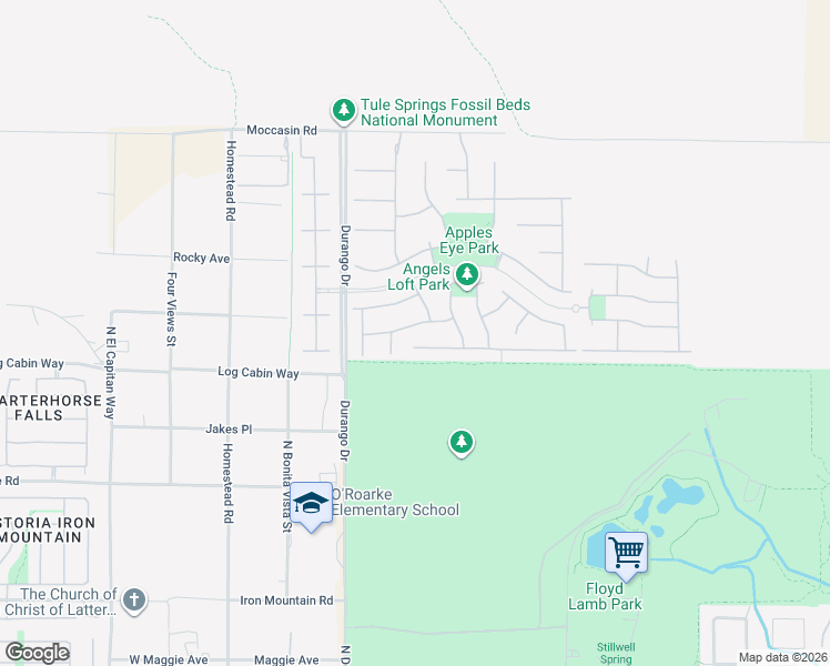 map of restaurants, bars, coffee shops, grocery stores, and more near 8341 West Jeremiahs Lodge Avenue in Las Vegas